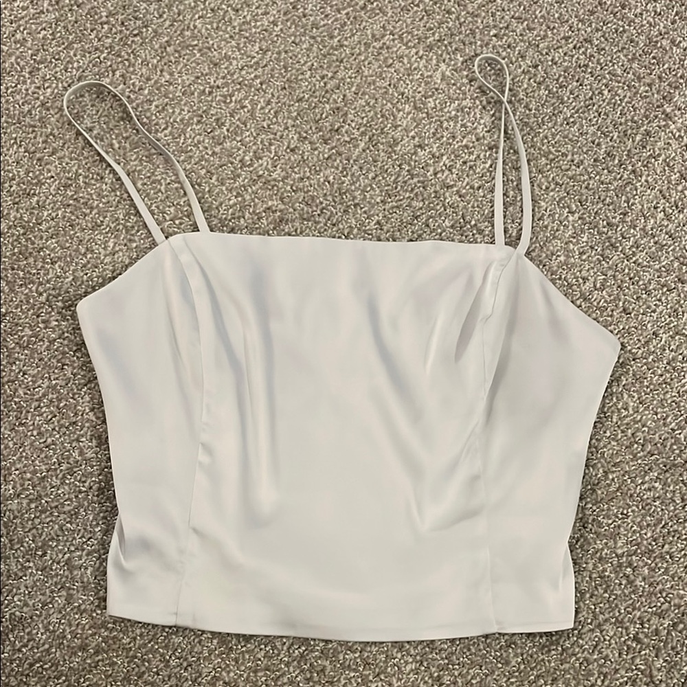 Aritzia elegant Satin Light Blue Women's Top
